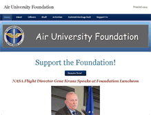 Tablet Screenshot of airuniversityfoundation.org
